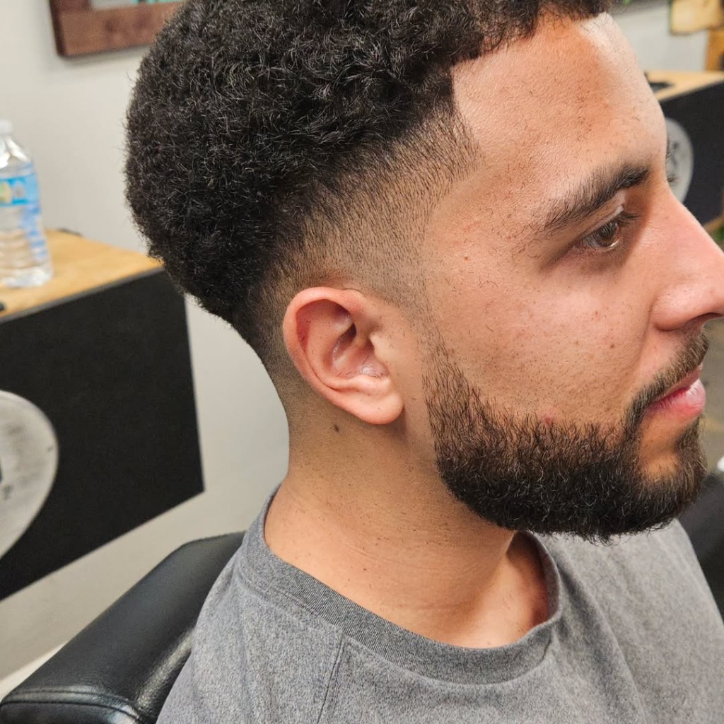 Fresh fade and beard lineup